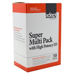 Adept Nutrition Super Multi Pack with High Potency D3