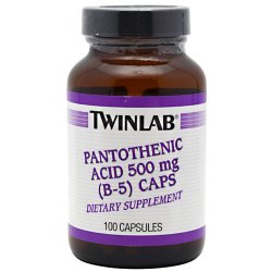 TwinLab Pantothenic Acid (B-5) Caps